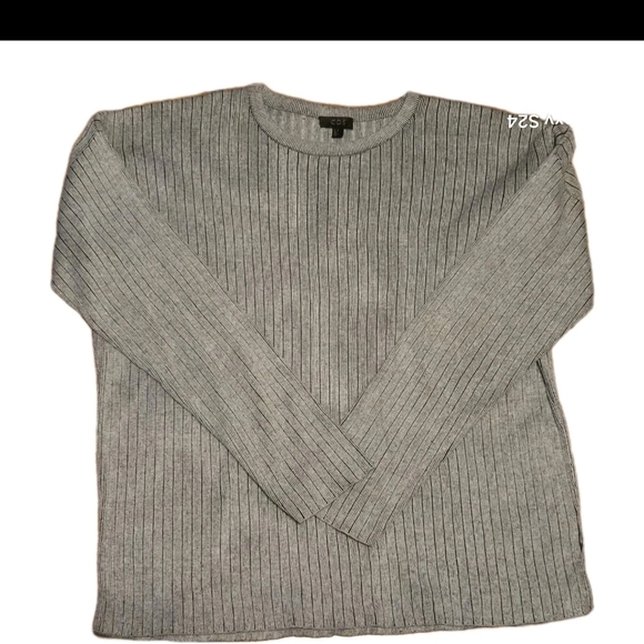COS Men's Gray Ribbed Sweater - Picture 2 of 8